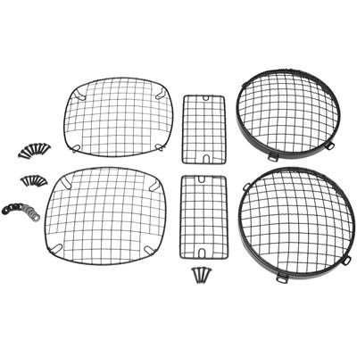 Kentrol 97-06 Jeep Wrangler TJ Wire Mesh Guard Set 6 Pieces - Powdercoat Black thumbnail 2