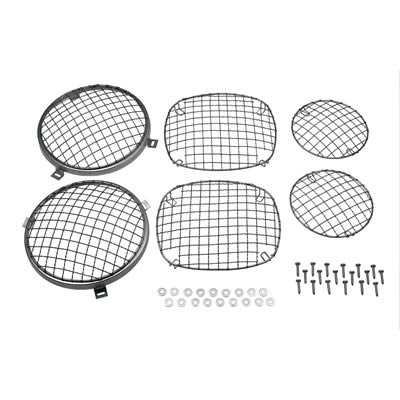 Kentrol 76-86 Jeep Wire Mesh Guard Set 6 Pieces CJ - Polished Silver thumbnail 1