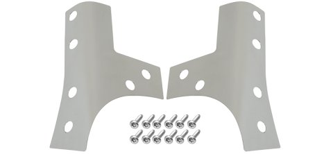 Kentrol 07-18 Jeep Wrangler JK Windshield Support Overlays Pair - Polished Silver thumbnail 2