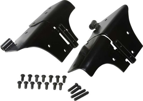 Kentrol 97-06 Jeep Wrangler TJ Windshield Hinge Pair- Powdercoat Black thumbnail 1