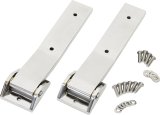 Kentrol 07-18 Jeep Wrangler JK Tailgate Hinge Pair - Polished Silver thumbnail 1