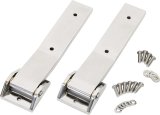 Kentrol 07-18 Jeep Wrangler JK Tailgate Hinge Pair - Polished Silver thumbnail 2