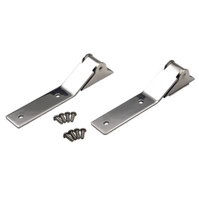 Kentrol 87-95 Jeep Wrangler YJ Tailgate Hinge Pair - Polished Silver thumbnail 1