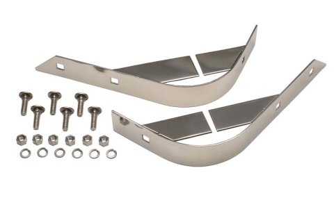 Kentrol 55-86 Jeep CJ Rear Body Guard Pair - Polished Silver thumbnail 2