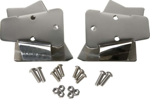 Kentrol 03-06 Jeep Wrangler TJ Mirror Relocation Bracket Pair - Polished Silver thumbnail 2