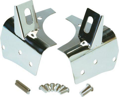 Kentrol 97-06 Jeep Wrangler TJ Light Bracket Pair - Polished Silver thumbnail 2
