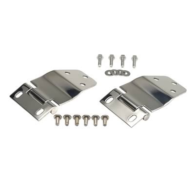 Kentrol 77-86 Jeep CJ7 Liftgate Hinge Pair - Polished Silver thumbnail 1