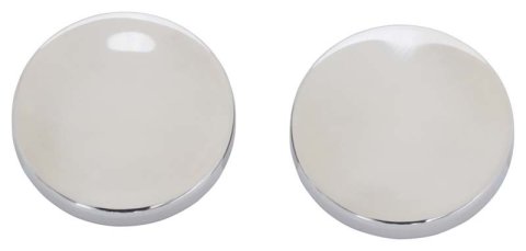 Kentrol 07-18 Jeep Wrangler JK Liftgate Button Covers Pair - Polished Silver thumbnail 2