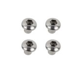 Kentrol 07-18 Jeep Wrangler JK OEM Anti-Theft Door Nuts 2 Door - Polished Silver thumbnail 1