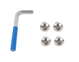 Kentrol 07-18 Jeep Wrangler JK OEM Anti-Theft Door Nuts 2 Door - Polished Silver thumbnail 5