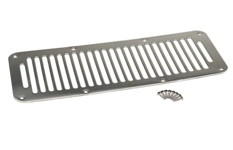Kentrol 87-95 Jeep Wrangler YJ Hood Vent 8 Holes- Polished Silver thumbnail 2