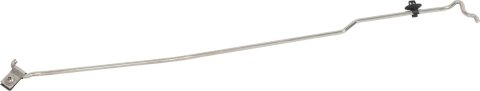 Kentrol 07-18 Jeep Wrangler JK Hood Prop Rod - Polished Silver thumbnail 1