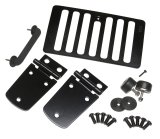 Kentrol 98-06 Jeep Wrangler TJ Hood Kit Without Hood Catch - Powdercoat Black thumbnail 1