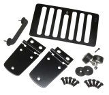 Kentrol 98-06 Jeep Wrangler TJ Hood Kit Without Hood Catch - Powdercoat Black thumbnail 2