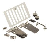 Kentrol 98-06 Jeep Wrangler TJ Hood Kit Without Hood Catch - Polished Silver thumbnail 2