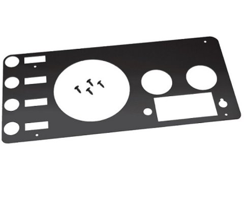 Kentrol 76-86 Jeep CJ Gauge Cover - Powdercoat Black thumbnail 4