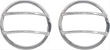 Kentrol 07-18 Jeep Wrangler JK Front Marker Covers Pair - Polished Silver thumbnail 1