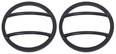 Kentrol 07-18 Jeep Wrangler JK Fog Light Cover Pair - Textured Black thumbnail 1