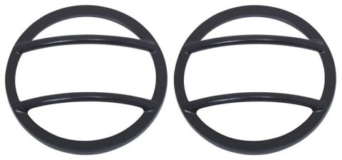 Kentrol 07-18 Jeep Wrangler JK Fog Light Cover Pair - Textured Black thumbnail 2