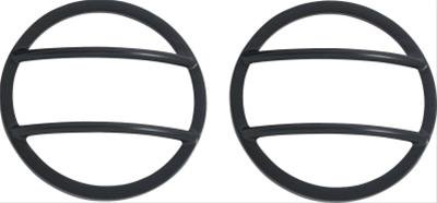 Kentrol 07-18 Jeep Wrangler JK Fog Light Cover Pair - Powdercoat Black
