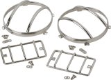Kentrol 97-06 Jeep Wrangler TJ Euro Light Guard Set 4 Pieces - Polished Silver thumbnail 2