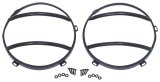 Kentrol 07-18 Jeep Wrangler JK Euro Headlight Guards Pair - Textured Black thumbnail 2