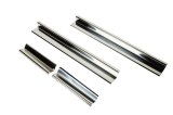 Kentrol 07-18 Jeep Wrangler JK Entry Guards 4 Pieces 4 Door - Polished Silver thumbnail 1