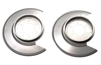 Kentrol 76-78 Jeep CJ Disc Brake Dust Cover Pair - Polished Silver thumbnail 1