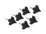 Kentrol 76-06 Jeep CJ/Wrangler YJ/TJ Door Hinge Liners 2 Door - Powdercoat Black thumbnail 1