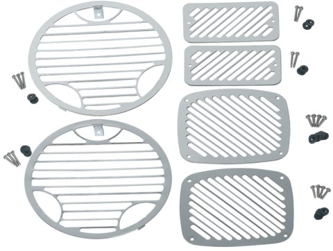 Kentrol 97-06 Jeep Wrangler TJ Billet Style Light Kit 6 Pieces - Polished Silver thumbnail 2