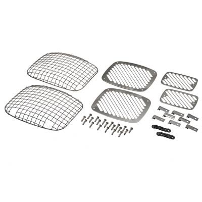 Kentrol 87-95 Jeep Wrangler YJ Billet/Wire Mesh Set 6 Pieces - Polished Silver thumbnail 1