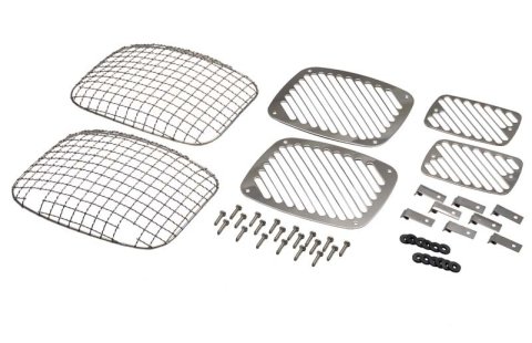 Kentrol 87-95 Jeep Wrangler YJ Billet/Wire Mesh Set 6 Pieces - Polished Silver thumbnail 2
