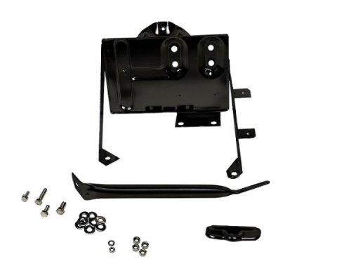 Kentrol 76-86 Jeep CJ Battery Tray with support arm - Powdercoat Black thumbnail 1