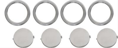 Kentrol 07-10 Jeep Wrangler JK Air Vent Assembly 8 Pieces - Polished Silver thumbnail 1