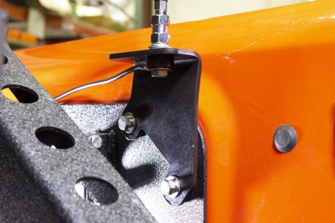 Kentrol 07-18 Jeep Wrangler JKCB Antenna Mount Black Powdercoat Stainless Steel thumbnail 1