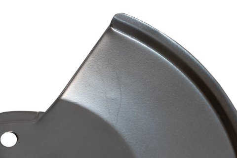 Kentrol 76-78 Jeep CJ Disc Brake Dust Cover Jeep Black Powdercoat Stainless thumbnail 2