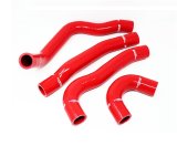 Torque Solution 08-15 Mitsubishi Evolution X Silicone Radiator Hose Kit - Red thumbnail 2