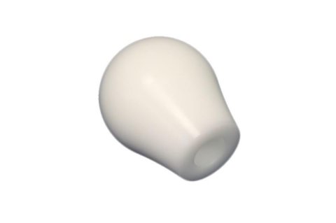 Torque Solution Delrin Tear Drop Shift Knob (White) Universal 10x1.5 thumbnail 1