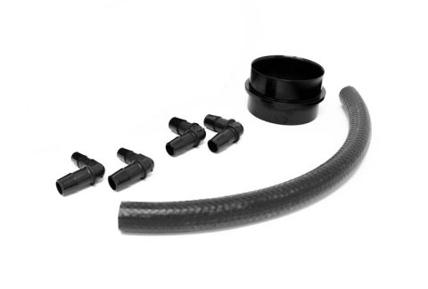 Torque Solution Turbo Inlet Hose Black: 02-07 Subaru WRX/04-18 STI/05-09 Legacy GT/04-13 FTX - Blue thumbnail 3