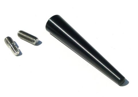 Torque Solution Black Billet Shorty Antenna: Audi / Volkswagen thumbnail 1