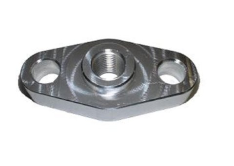 Torque Solution Billet Oil Feed Inlet Flange: Universal T3/T4 Turbos thumbnail 2