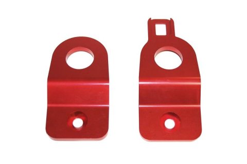 Torque Solution Red Radiator Stay Bracket: 02-07 Subaru Impreza (Inc WRX / STI) thumbnail 1