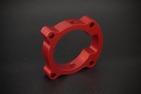 Torque Solution Throttle Body Spacer (Red): Hyundai Genesis Coupe 2.0T 10-12 thumbnail 1