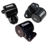 Torque Solution 3pc Billet Engine Mount Kit (2bolt): 92-95 Honda Civic/94-01 Integra/93-97 Del Sol thumbnail 2