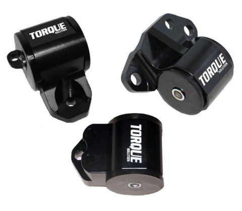 Torque Solution 3pc Billet Engine Mount Kit (3 Bolt): 92-95 Honda Civic/94-01 Integra/93-97 Del Sol thumbnail 2
