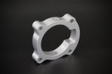 Torque Solution Throttle Body Spacer (Silver): Hyundai Genesis Coupe 2.0T 2010-2012 thumbnail 1