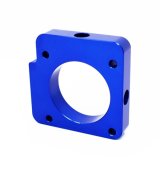 Torque Solution Throttle Body Spacer (Blue) Subaru WRX 2006-2014 / STI 2004-2015 thumbnail 1