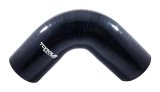 Torque Solution 90 Degree Silicone Elbow: 3 inch Black Universal thumbnail 1