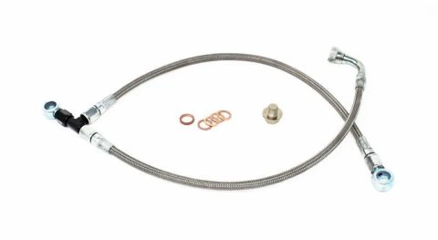 Torque Solution Turbo Oil Feed Line Kit - Subaru EJ w/ Garrett GT Series thumbnail 4