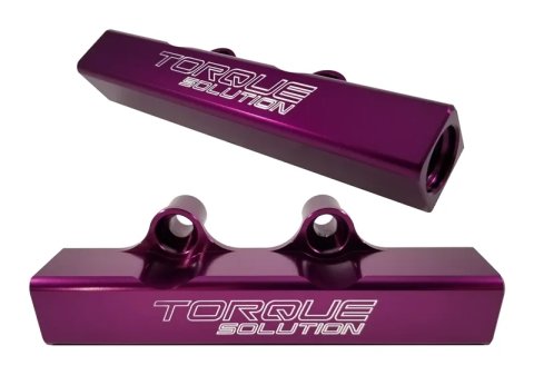 Torque Solution Top Feed Fuel Rails: 02-14 Subaru WRX / 07-18 STI - Purple thumbnail 2